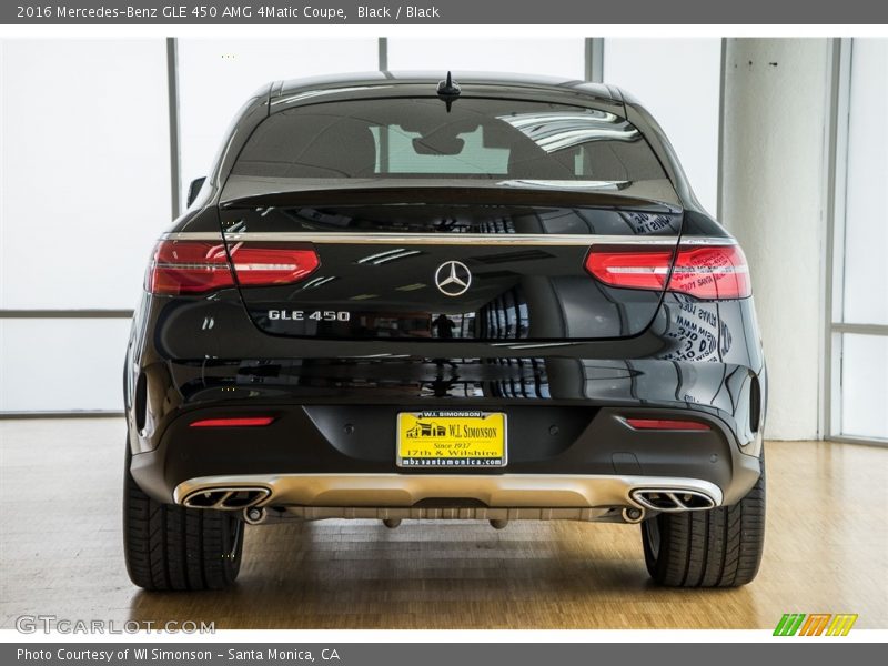 Black / Black 2016 Mercedes-Benz GLE 450 AMG 4Matic Coupe