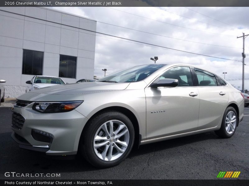 Champagne Silver Metallic / Jet Black 2016 Chevrolet Malibu LT