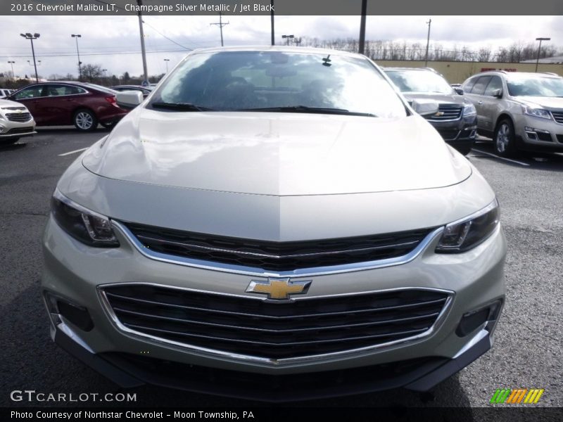 Champagne Silver Metallic / Jet Black 2016 Chevrolet Malibu LT