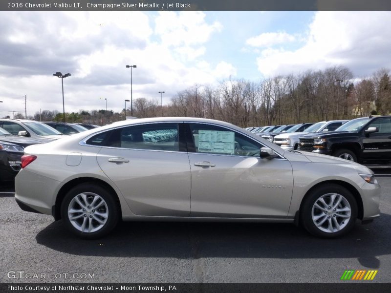 Champagne Silver Metallic / Jet Black 2016 Chevrolet Malibu LT