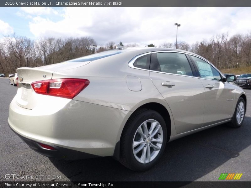 Champagne Silver Metallic / Jet Black 2016 Chevrolet Malibu LT