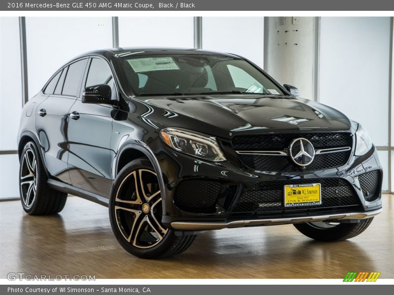 Black / Black 2016 Mercedes-Benz GLE 450 AMG 4Matic Coupe