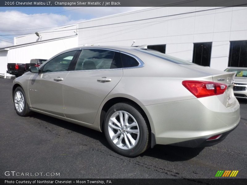 Champagne Silver Metallic / Jet Black 2016 Chevrolet Malibu LT