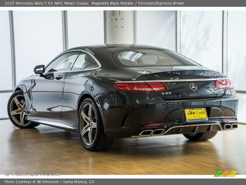 Magnetite Black Metallic / Porcelain/Espresso Brown 2015 Mercedes-Benz S 63 AMG 4Matic Coupe