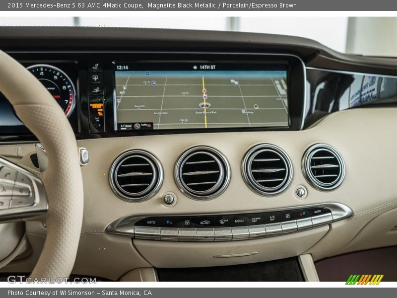 Magnetite Black Metallic / Porcelain/Espresso Brown 2015 Mercedes-Benz S 63 AMG 4Matic Coupe