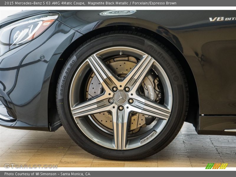 Magnetite Black Metallic / Porcelain/Espresso Brown 2015 Mercedes-Benz S 63 AMG 4Matic Coupe