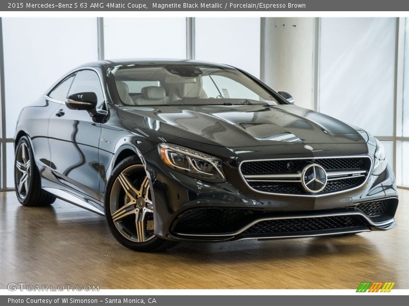 Magnetite Black Metallic / Porcelain/Espresso Brown 2015 Mercedes-Benz S 63 AMG 4Matic Coupe