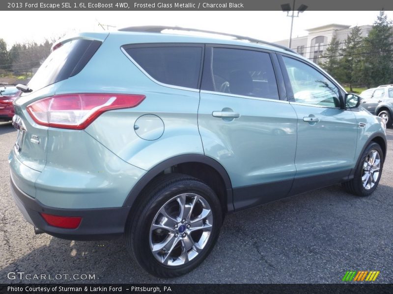 Frosted Glass Metallic / Charcoal Black 2013 Ford Escape SEL 1.6L EcoBoost 4WD