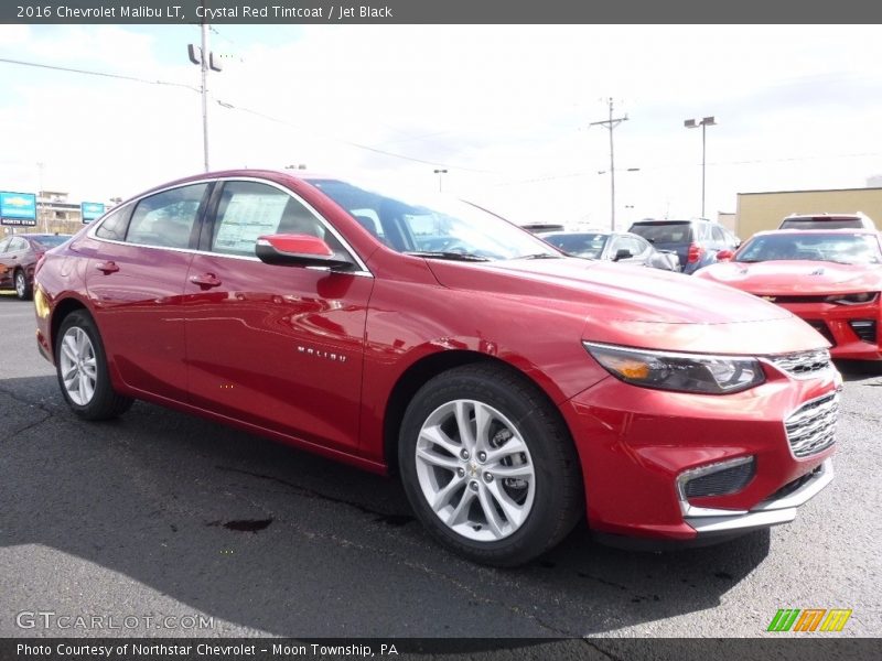 Crystal Red Tintcoat / Jet Black 2016 Chevrolet Malibu LT