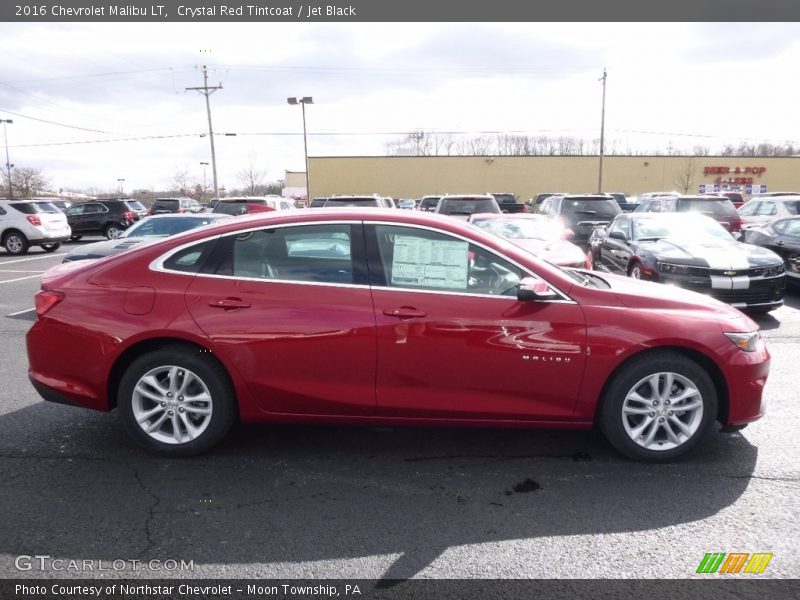 Crystal Red Tintcoat / Jet Black 2016 Chevrolet Malibu LT