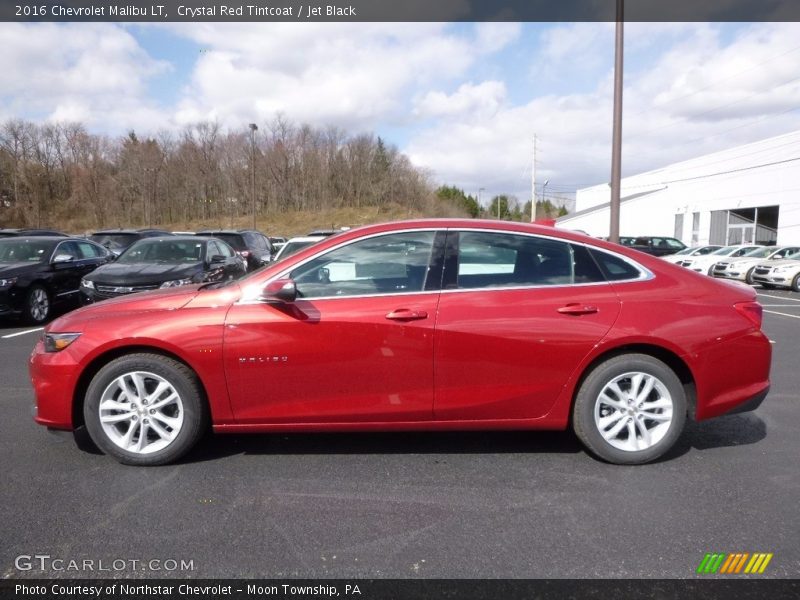 Crystal Red Tintcoat / Jet Black 2016 Chevrolet Malibu LT