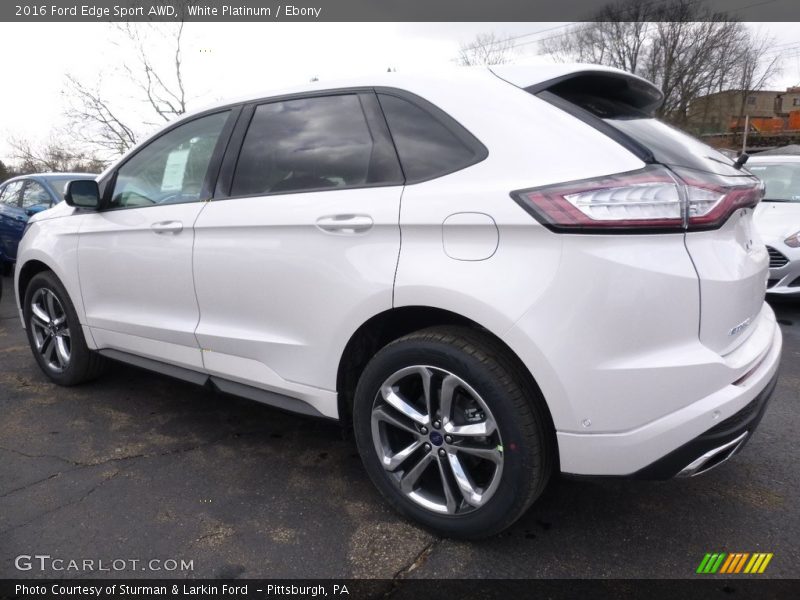 White Platinum / Ebony 2016 Ford Edge Sport AWD