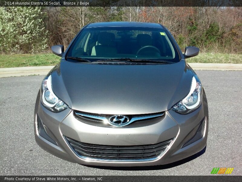 Bronze / Beige 2014 Hyundai Elantra SE Sedan