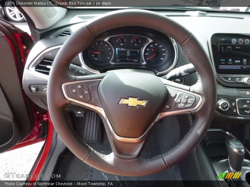 Crystal Red Tintcoat / Jet Black 2016 Chevrolet Malibu LT