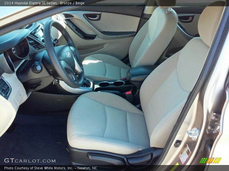 Bronze / Beige 2014 Hyundai Elantra SE Sedan