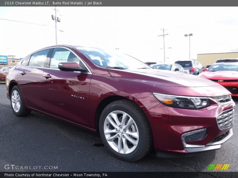Butte Red Metallic / Jet Black 2016 Chevrolet Malibu LT