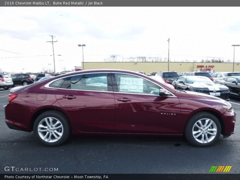 Butte Red Metallic / Jet Black 2016 Chevrolet Malibu LT