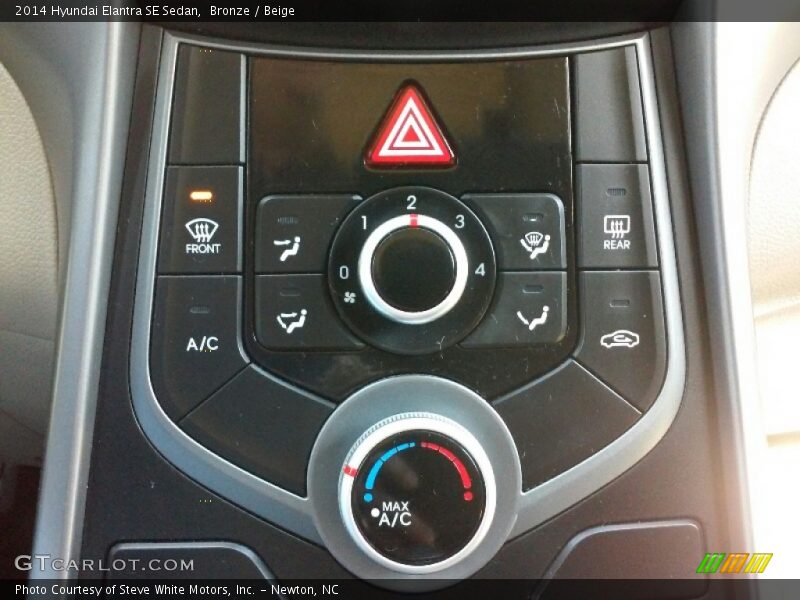 Bronze / Beige 2014 Hyundai Elantra SE Sedan