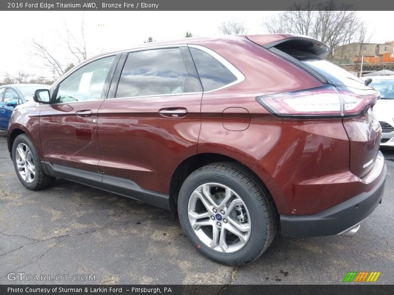 Bronze Fire / Ebony 2016 Ford Edge Titanium AWD
