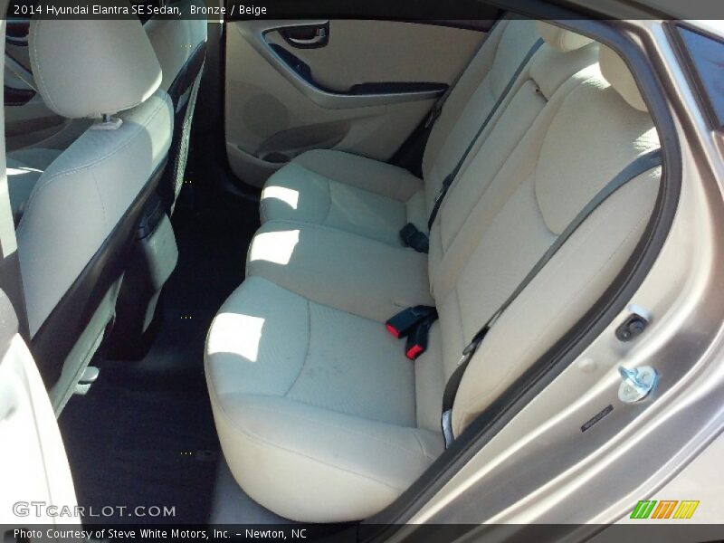 Bronze / Beige 2014 Hyundai Elantra SE Sedan