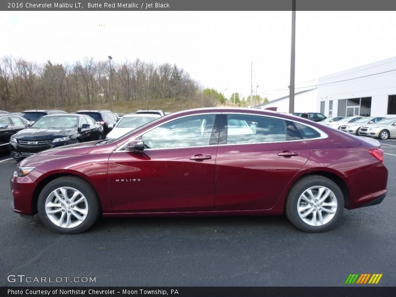 Butte Red Metallic / Jet Black 2016 Chevrolet Malibu LT