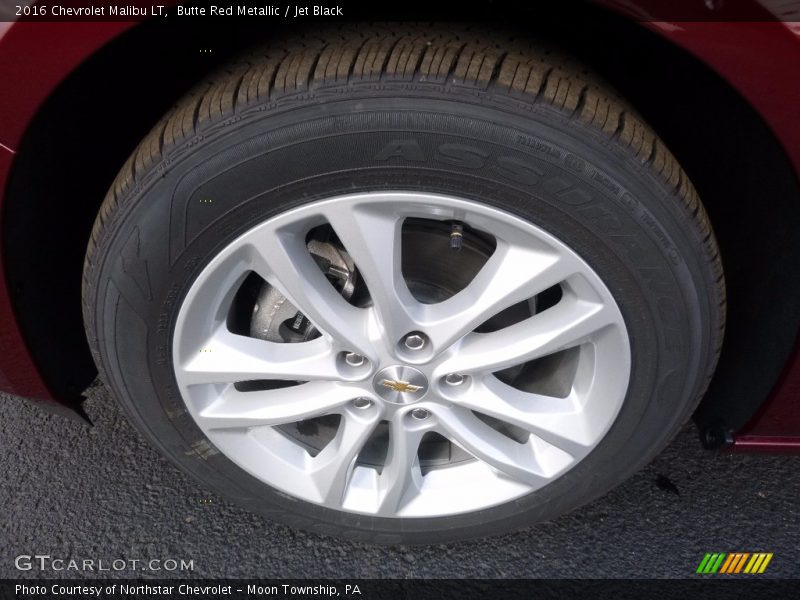 Butte Red Metallic / Jet Black 2016 Chevrolet Malibu LT
