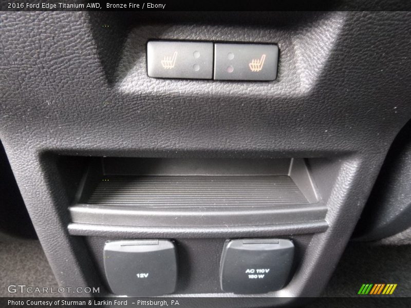 Bronze Fire / Ebony 2016 Ford Edge Titanium AWD