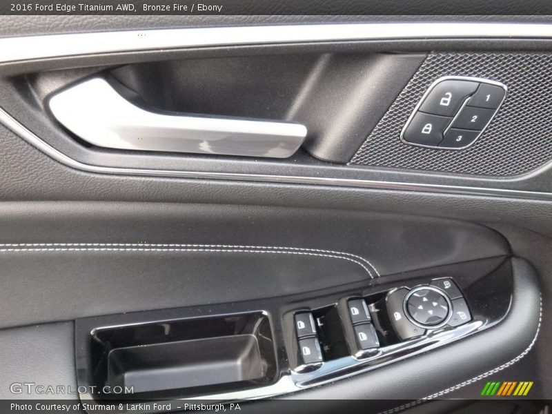 Bronze Fire / Ebony 2016 Ford Edge Titanium AWD