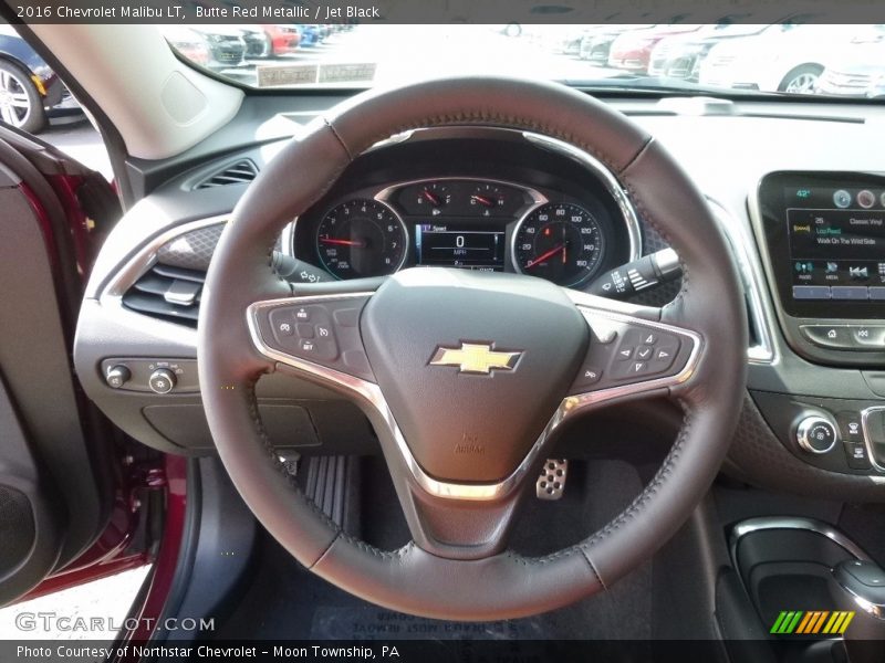 Butte Red Metallic / Jet Black 2016 Chevrolet Malibu LT