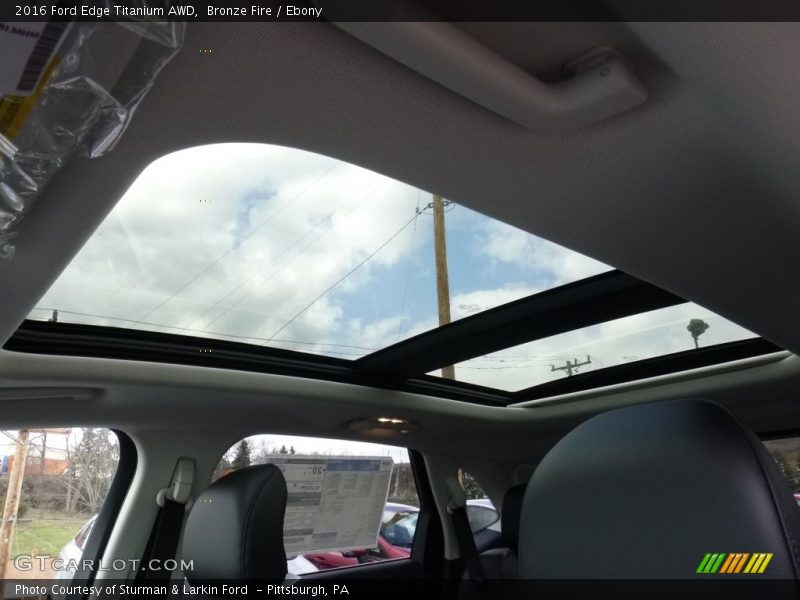 Bronze Fire / Ebony 2016 Ford Edge Titanium AWD