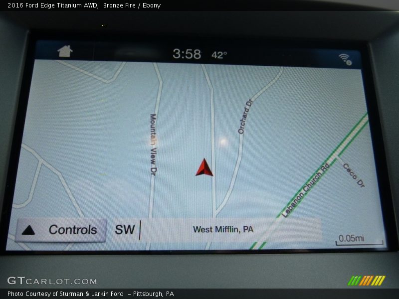 Bronze Fire / Ebony 2016 Ford Edge Titanium AWD