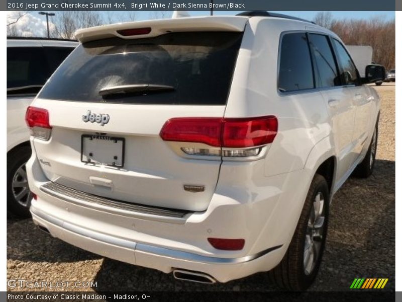 Bright White / Dark Sienna Brown/Black 2016 Jeep Grand Cherokee Summit 4x4
