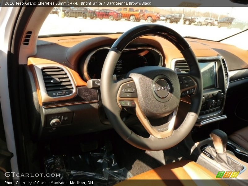 Bright White / Dark Sienna Brown/Black 2016 Jeep Grand Cherokee Summit 4x4