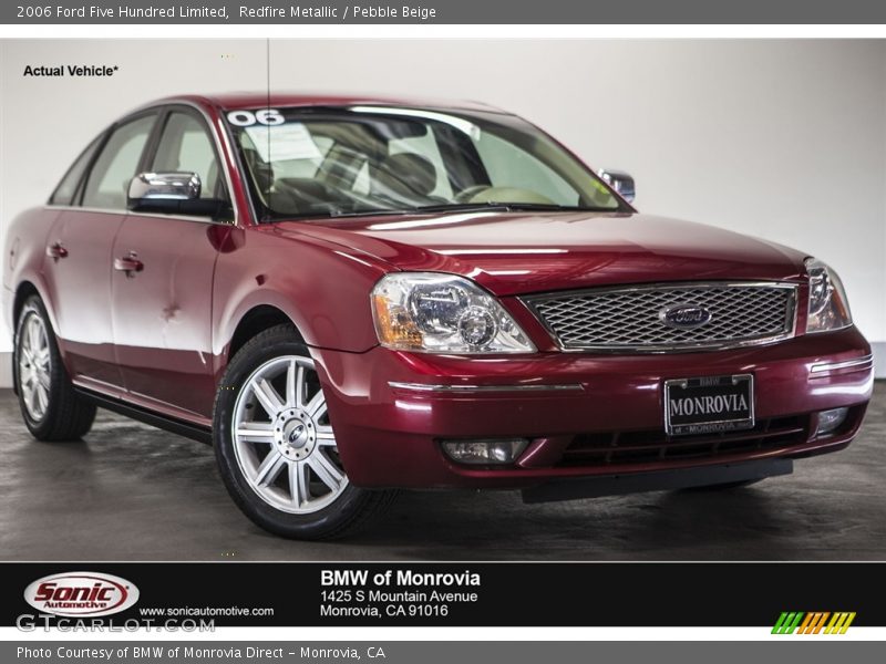 Redfire Metallic / Pebble Beige 2006 Ford Five Hundred Limited