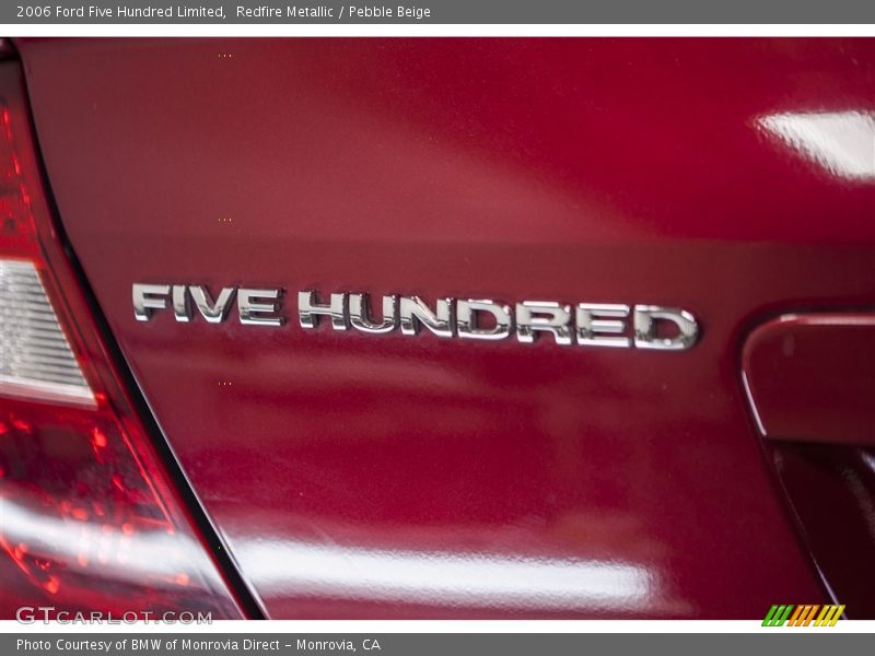 Redfire Metallic / Pebble Beige 2006 Ford Five Hundred Limited