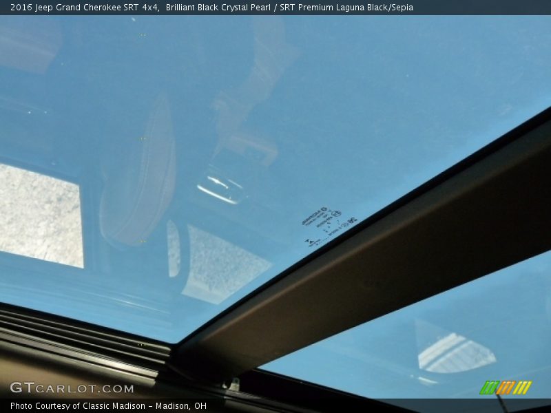 Brilliant Black Crystal Pearl / SRT Premium Laguna Black/Sepia 2016 Jeep Grand Cherokee SRT 4x4