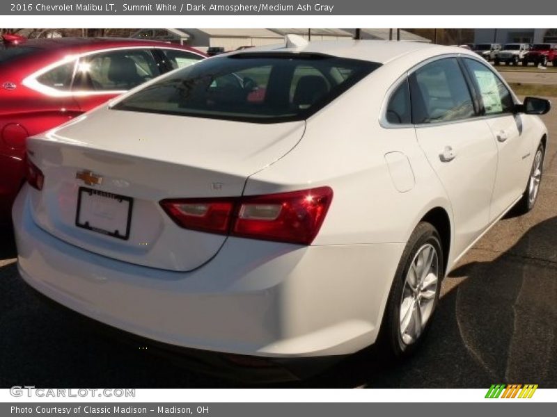 Summit White / Dark Atmosphere/Medium Ash Gray 2016 Chevrolet Malibu LT