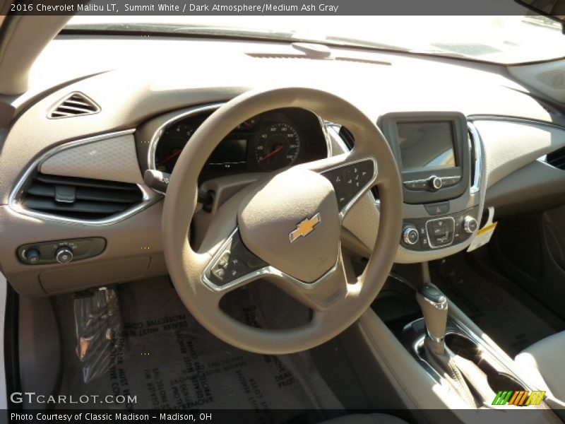 Summit White / Dark Atmosphere/Medium Ash Gray 2016 Chevrolet Malibu LT