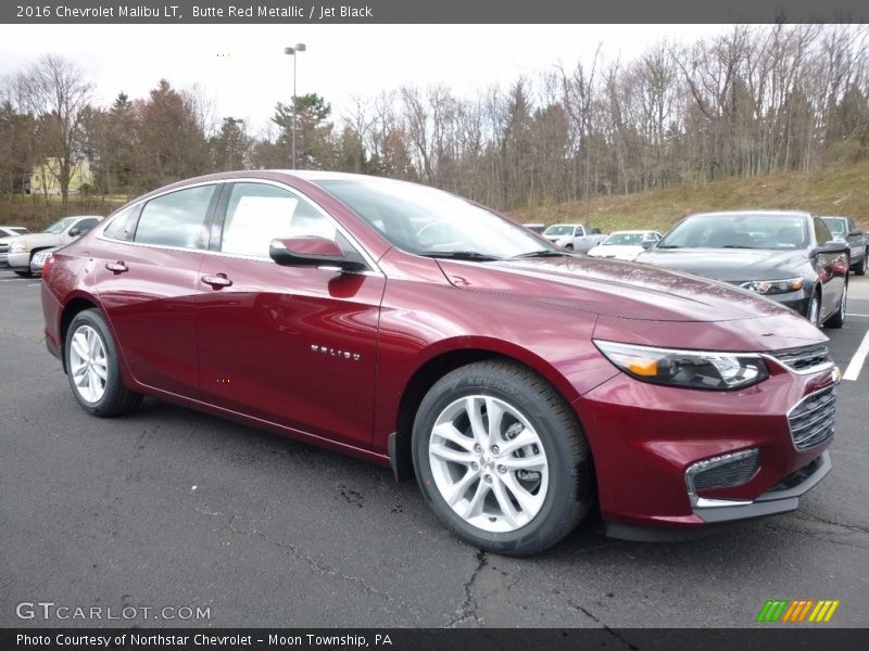 Butte Red Metallic / Jet Black 2016 Chevrolet Malibu LT