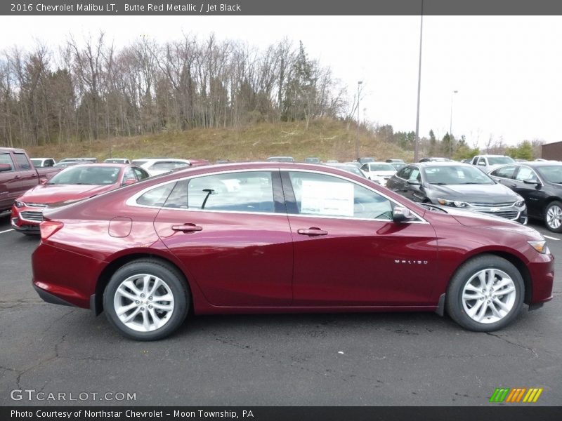 Butte Red Metallic / Jet Black 2016 Chevrolet Malibu LT