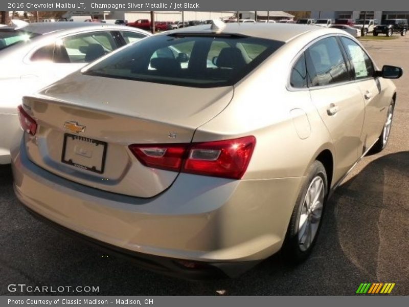 Champagne Silver Metallic / Jet Black 2016 Chevrolet Malibu LT