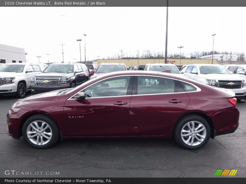 Butte Red Metallic / Jet Black 2016 Chevrolet Malibu LT