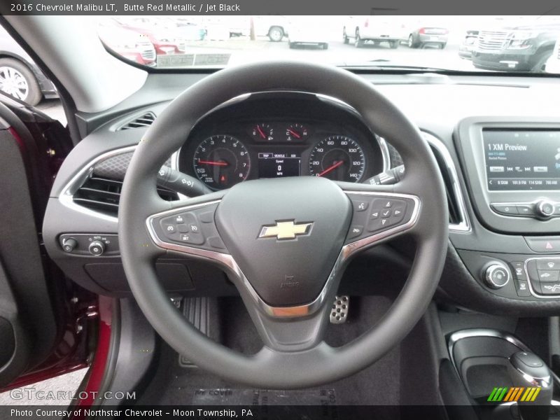 Butte Red Metallic / Jet Black 2016 Chevrolet Malibu LT