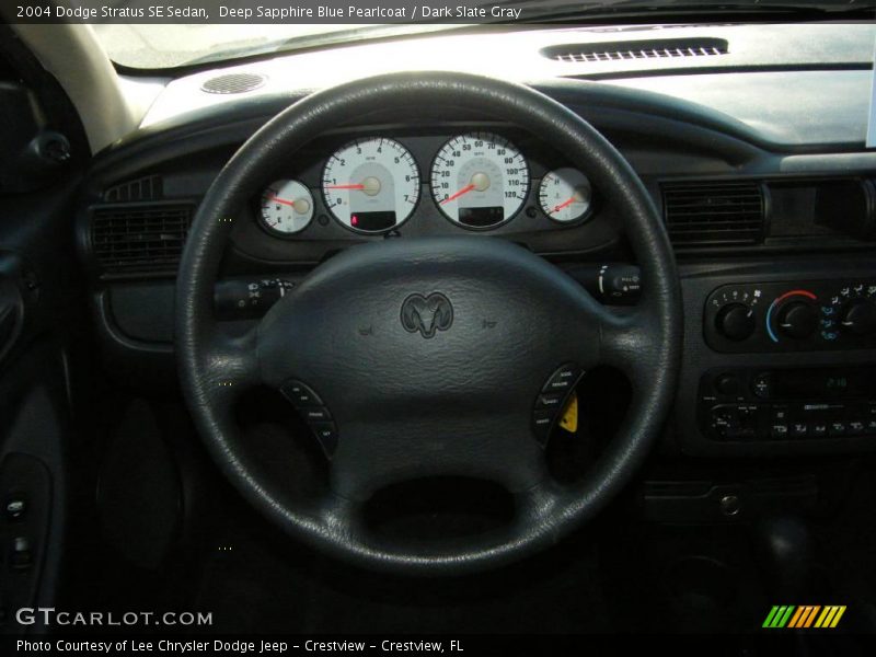 Deep Sapphire Blue Pearlcoat / Dark Slate Gray 2004 Dodge Stratus SE Sedan