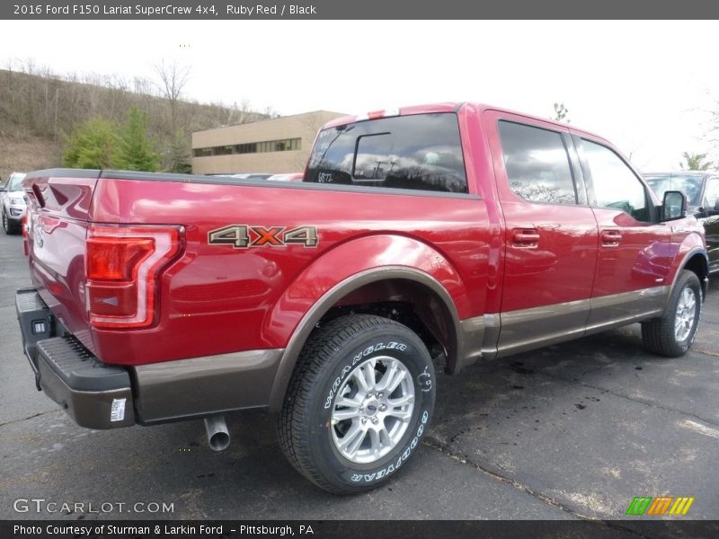 Ruby Red / Black 2016 Ford F150 Lariat SuperCrew 4x4