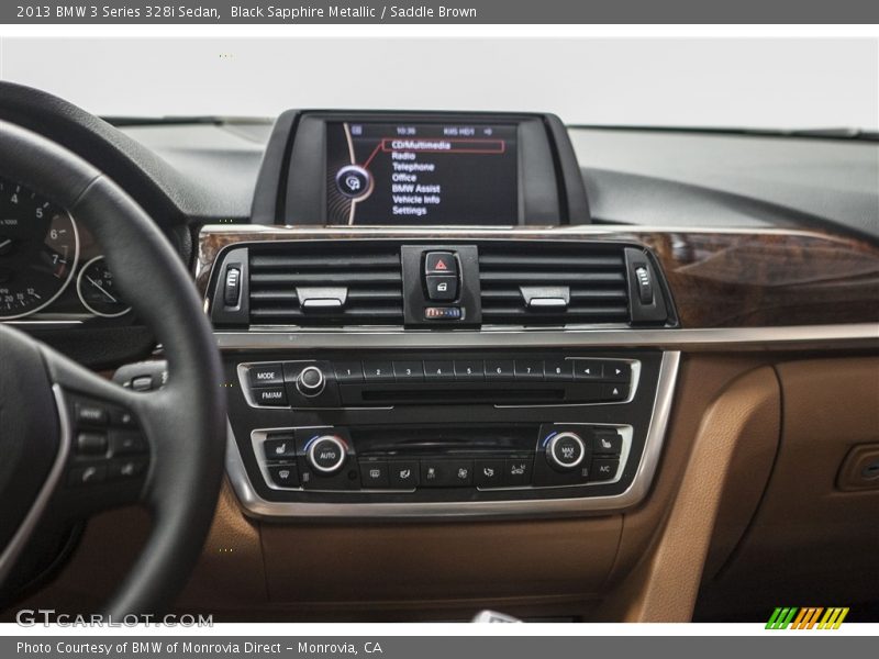 Black Sapphire Metallic / Saddle Brown 2013 BMW 3 Series 328i Sedan