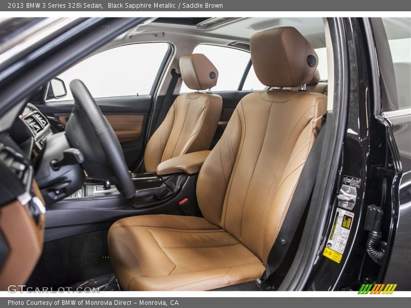 Black Sapphire Metallic / Saddle Brown 2013 BMW 3 Series 328i Sedan