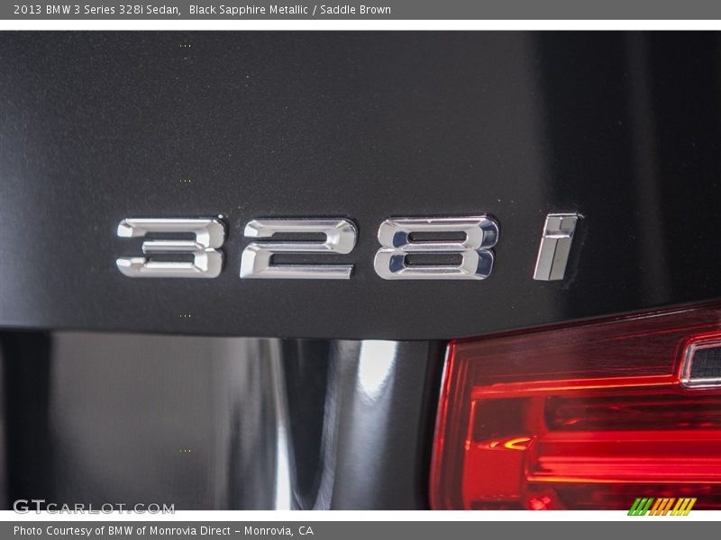 Black Sapphire Metallic / Saddle Brown 2013 BMW 3 Series 328i Sedan