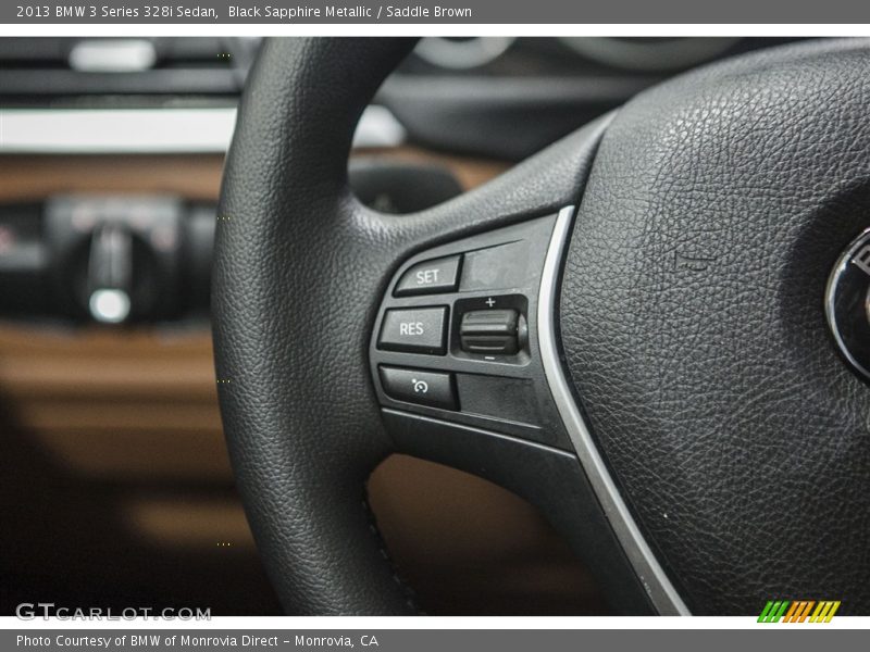 Black Sapphire Metallic / Saddle Brown 2013 BMW 3 Series 328i Sedan