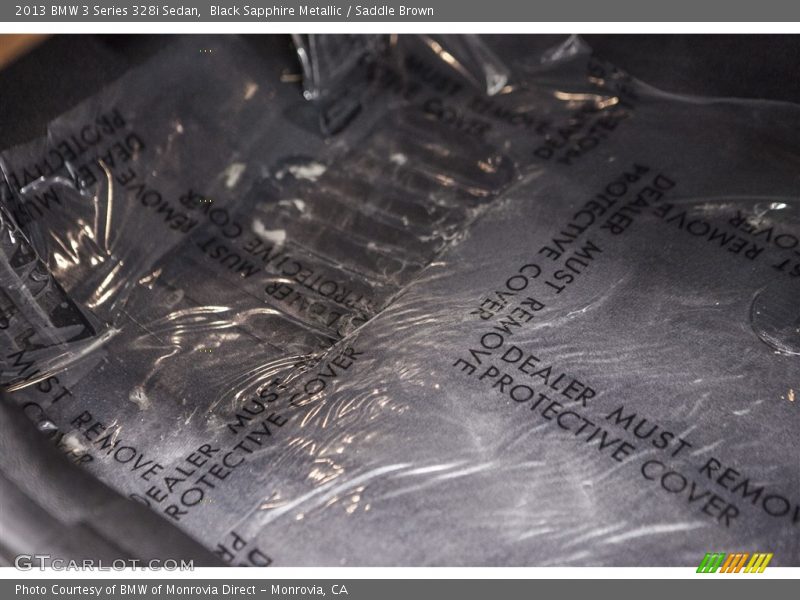 Black Sapphire Metallic / Saddle Brown 2013 BMW 3 Series 328i Sedan